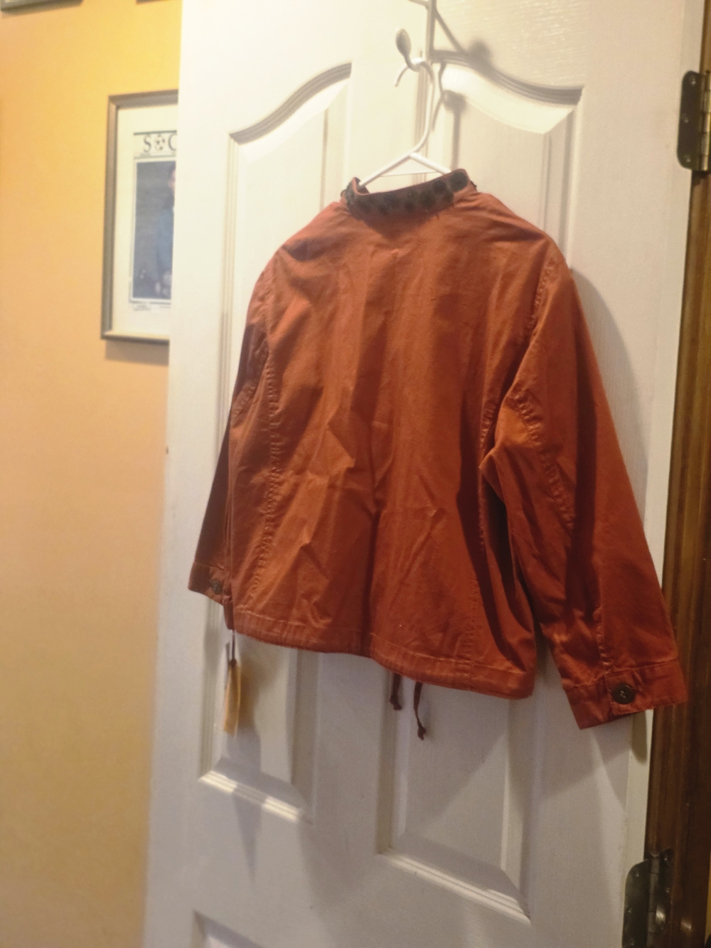 Ruby Rd. Rust Orange Button-Front Jacket - Picture 9 of 9